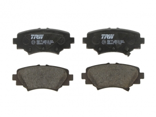 Купить GDB3593 TRW Тормозные колодки задние Mazda 3 BM (1.5, 1.6, 2.0, 2.2) с звуковым предупреждением износа